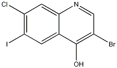 3-bromo-7-chloro-6-iodoquinolin-4-ol CAS#: 1021913-04-1
