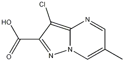 3-chloro-6-methylpyrazolo[1,5-a]pyrimidine-2-carboxylic acid CAS#: 1015846-76-0