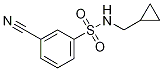 3-cyano-N-(cyclopropylmethyl)benzenesulfonamide CAS#: 1016869-27-4