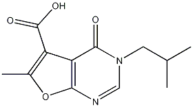 3-isobutyl-6-methyl-4-oxo-3,4-dihydrofuro[2,3-d]pyrimidine-5-carboxylic acid CAS#: 1031967-08-4