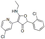 3(2H)-Furanone, 2-(2-chlorophenyl)-4-(4-chloro-2-pyridinyl)-5-(ethylamino)- CAS#: 187591-94-2