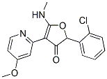 3(2H)-Furanone,  2-(2-chlorophenyl)-4-(4-methoxy-2-pyridinyl)-5-(methylamino)- CAS#: 187592-11-6