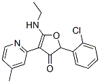 3(2H)-Furanone, 2-(2-chlorophenyl)-5-(ethylamino)-4-(4-methyl-2-pyridinyl)- CAS#: 187591-87-3