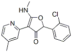 3(2H)-Furanone, 2-(2-chlorophenyl)-5-(methylamino)-4-(4-methyl-2-pyridinyl)- CAS#: 187591-86-2