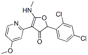 3(2H)-Furanone, 2-(2,4-dichlorophenyl)-4-(4-methoxy-2-pyridinyl)-5-(methylamino)- CAS#: 187592-16-1