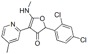 3(2H)-Furanone,  2-(2,4-dichlorophenyl)-5-(methylamino)-4-(4-methyl-2-pyridinyl)- CAS#: 187591-90-8