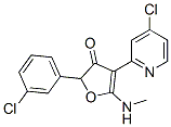 3(2H)-Furanone,  2-(3-chlorophenyl)-4-(4-chloro-2-pyridinyl)-5-(methylamino)- CAS#: 187591-98-6