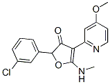 3(2H)-Furanone, 2-(3-chlorophenyl)-4-(4-methoxy-2-pyridinyl)-5-(methylamino)- CAS#: 187592-14-9