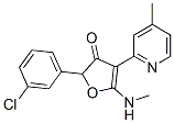 3(2H)-Furanone, 2-(3-chlorophenyl)-5-(methylamino)-4-(4-methyl-2-pyridinyl)- CAS#: 187591-92-0
