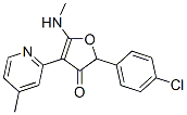 3(2H)-Furanone, 2-(4-chlorophenyl)-5-(methylamino)-4-(4-methyl-2-pyridinyl)- CAS#: 187591-88-4