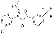 3(2H)-Furanone,  4-(4-chloro-2-pyridinyl)-5-(methylamino)-2-[3-(trifluoromethyl)phenyl]- CAS#: 187591-97-5