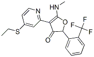 3(2H)-Furanone,  4-[4-(ethylthio)-2-pyridinyl]-5-(methylamino)-2-[2-(trifluoromethyl)phenyl]- CAS#: 187592-22-9