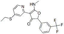 3(2H)-Furanone,  4-[4-(ethylthio)-2-pyridinyl]-5-(methylamino)-2-[3-(trifluoromethyl)phenyl]- CAS#: 187592-29-6