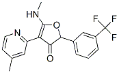 3(2H)-Furanone,  5-(methylamino)-4-(4-methyl-2-pyridinyl)-2-[3-(trifluoromethyl)phenyl]- CAS#: 187591-83-9
