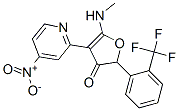 3(2H)-Furanone,  5-(methylamino)-4-(4-nitro-2-pyridinyl)-2-[2-(trifluoromethyl)phenyl]- CAS#: 187592-21-8