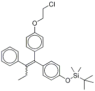(3,3,4,4,4-D5)-(E/Z)-1-[4-(2-Chloroethoxy)phenyl]-1-[4-(t-butyldimethylsilyloxy)phenyl]-2-phenyl-1-butene CAS#: 1020719-26-9