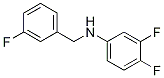 3,4-Difluoro-N-(3-fluorobenzyl)aniline, 97% CAS#: 1019621-50-1