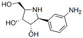 3,4-Pyrrolidinediol, 2-(3-aminophenyl)-5-(hydroxymethyl)-, (2S,3S,4R,5R)- CAS#: 188745-05-3