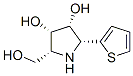 3,4-Pyrrolidinediol, 2-(hydroxymethyl)-5-(2-thienyl)-, [2R-(2alpha,3ba,4ba,5alpha)]- (9CI) CAS#: 180895-71-0
