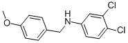 3,4-dichloro-N-[(4-methoxyphenyl)methyl]aniline CAS#: 199481-06-6