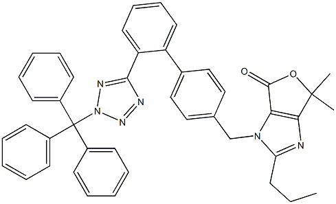 3,6-Dihydro-6,6-diMethyl-2-propyl-3-[[2'-[2-(triphenylMethyl)-2H-tetrazol-5-yl][1,1'-biphenyl]-4-yl]Methyl]-4H-furo[3,4-d]iMidazol-4-one CAS#: 1048948-15-7