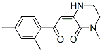 (3E)-3-[2-(2,4-dimethylphenyl)-2-oxo-ethylidene]-1-methyl-piperazin-2- one CAS#: 178408-17-8