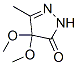 3H-Pyrazol-3-one, 2,4-dihydro-4,4-dimethoxy-5-methyl- CAS#: 194279-53-3