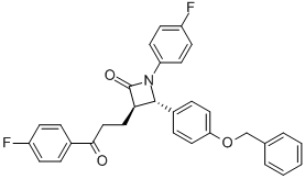 (3R,4S)-4-[4-(Benzyloxy)phenyl]-1-(4-fluorophenyl)-3-[3-(4-fluorophenyl)-3-oxopropyl]azetidin-2-one CAS#: 190595-65-4