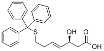 (3S,4E)-3-Hydroxy-7-[(triphenylmethyl)thio]-4-heptenoic acid CAS#: 180973-24-4