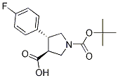 (3S,4R)-1-(tert-butoxycarbonyl)-4-(4-fluorophenyl)pyrrolidine-3-carboxylic acid CAS#: 1002732-10-6