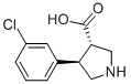 (3S,4R)-4-(3-CHLOROPHENYL)PYRROLIDINE-3-CARBOXYLIC ACID CAS#: 1047651-80-8