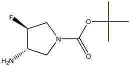 (3S,4S)-tert-Butyl 3-amino-4-fluoropyrrolidine-1-carboxylate CAS#: 1009075-43-7