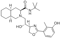 (3S,4aS,8aS)-2-[(2R)-2-[(4S)-2-[3-Hydroxy-2-methylphenyl]-4,5-dihydrooxazol-4-yl]-2-hydroxyethyl]decahydroisoquinoline-3-carboxylic acid tert-butylamide CAS#: 188936-07-4