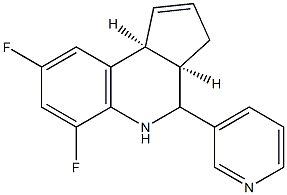 (3aR,9bS)-6,8-difluoro-4-(pyridin-3-yl)-3a,4,5,9b-tetrahydro-3H-cyclopenta[c]quinoline CAS#: 1005036-73-6