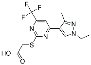 [4-(1-ETHYL-3-METHYL-1 H-PYRAZOL-4-YL)-6-TRIFLUOROMETHYL-PYRIMIDIN-2-YLSULFANYL]-ACETIC ACID CAS#: 1001560-16-2