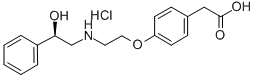 4-[2-[[(2R)-2-HYDROXY-2-PHENYLETHYL]AMINO]ETHOXY]-BENZENEACETIC ACID HYDROCHLORIDE CAS#: 178600-17-4