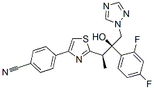 4-[2-[(2R,3R)-3-(2,4-difluorophenyl)-3-hydroxy-4-(1,2,4-triazol-1-yl)b utan-2-yl]-1,3-thiazol-4-yl]benzonitrile CAS#: 182760-06-1