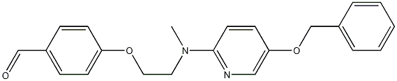 4-{2-[(5-Benzyloxypyridin-2-yl)methylamino]ethoxy}benzaldehyde CAS#: 1076199-04-6