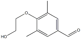 4-(2-hydroxyethoxy)-3,5-dimethylbenzaldehyde CAS#: 1039948-89-4