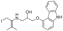 4-(3-((1,1-dimethyl-3-iodopropenyl)amino)-2-hydroxypropoxy)carbazole CAS#: 180252-46-4