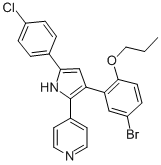 4-[3-(5-BROMO-2-PROPOXYPHENYL)-5-(4-CHLOROPHENYL)-1H-PYRROL-2-YL]PYRIDINE CAS#: 191034-25-0