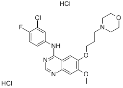 4-(3-Chloro-4-fluorophenylamino)-7-methoxy-6-[3-(4-morpholinyl)propoxy]quinazoline dihydrochloride CAS#: 184475-56-7