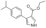 4-[4-(1-METHYLETHYL)PHENYL]-1H-PYRROLE-3-CARBOXYLIC ACID ETHYL ESTER CAS#: 191668-08-3