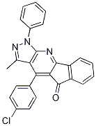 4-(4-CHLORO-PHENYL)-3-METHYL-1-PHENYL-1H-INDENO[1,2-B]PYRAZOLO[4,3-E]PYRIDIN-5-ONE CAS#: 1009630-24-3
