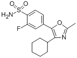 4-(4-cyclohexyl-2-methyl-1,3-oxazol-5-yl)-2-fluoro-benzenesulfonamide CAS#: 180200-68-4