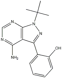4-Amino-1-tert-butyl-3-(2-hydroxyphenyl)-1H-pyrazolo[3,4-d]pyrimidine CAS#: 1027572-46-8