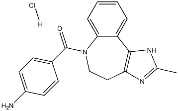 (4-Aminophenyl)(4,5-dihydro-2-methylimidazo[4,5-d][1]benzazepin-6(1H)-yl)methanone hydrochloride CAS#: 182202-75-1