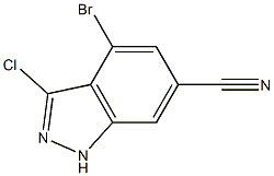 4-BROMO-3-CHLORO-6-CYANO (1H)INDAZOLE CAS#: 1000342-57-3