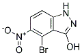 4-BROMO-3-HYDROXY-5-NITRO (1H)INDAZOLE CAS#: 1000344-08-0