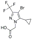 (4-BROMO-5-CYCLOPROPYL-3-TRIFLUOROMETHYL-PYRAZOL-1-YL)-ACETIC ACID CAS#: 1001518-92-8